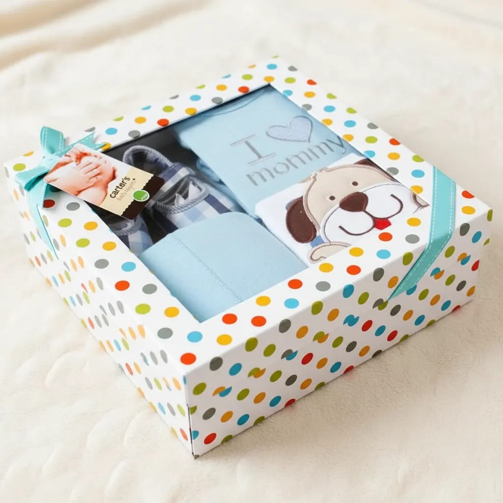 Baby Gift Box with Window for Apparel 1