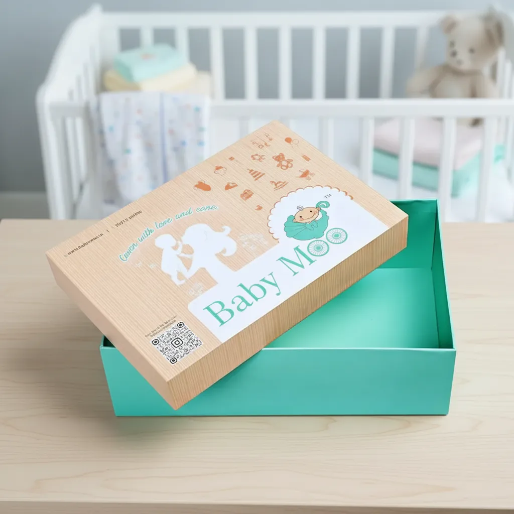 Custom Baby Gift Boxes with Two-Tone Design