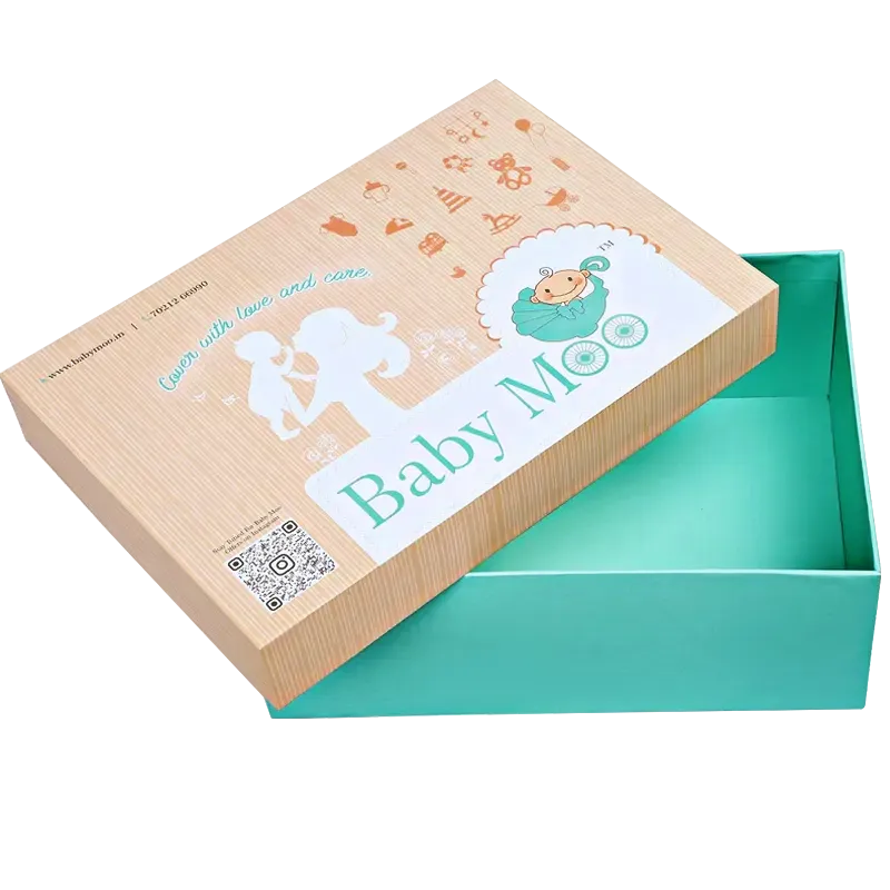 Custom Baby Gift Boxes with Two-Tone Design