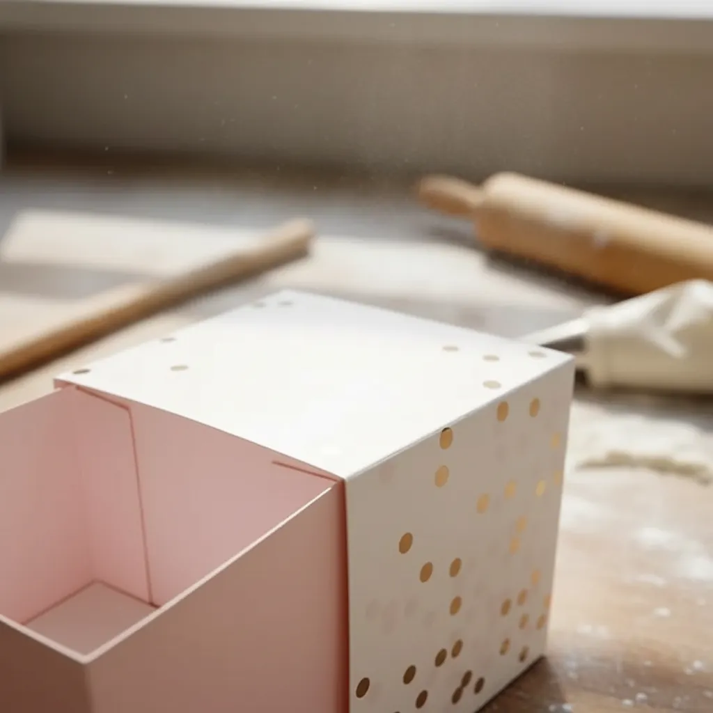 Cupcake Sleeve Box with Gold Foil 2