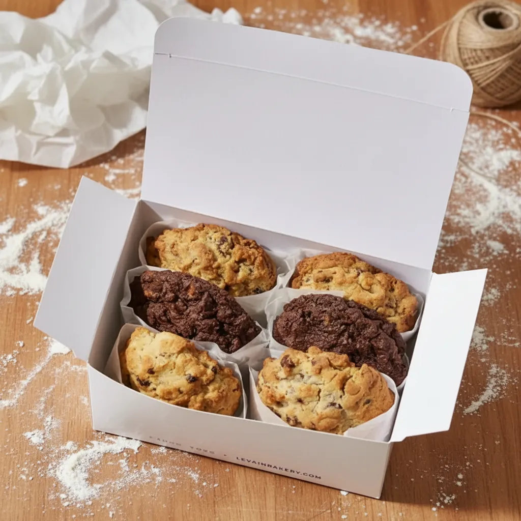 White Tuck Box for Wrapped Cookies 1