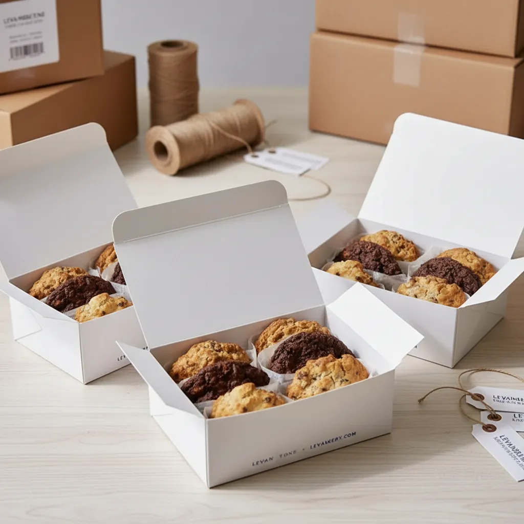 White Tuck Box for Wrapped Cookies 3