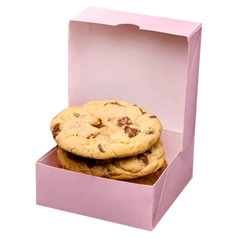 Pink Tuck Top Cookie Box for Bakeries