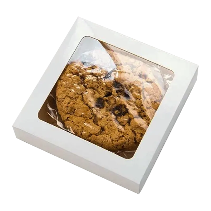 White Cookie Box with Large Display Window