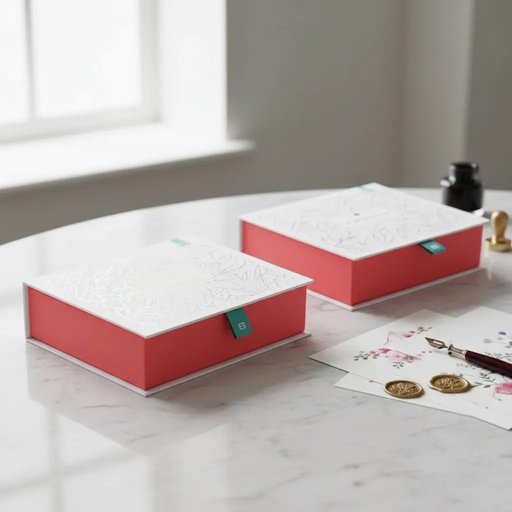 Clamshell Rigid Box for Notecard Sets 3