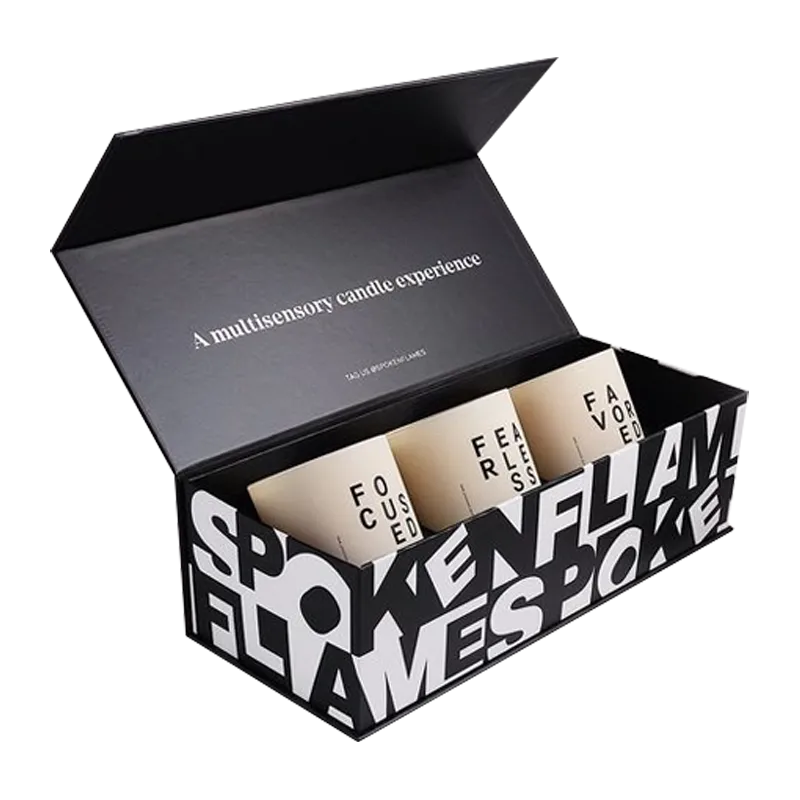 Magnetic Gift Box with Bold Print
