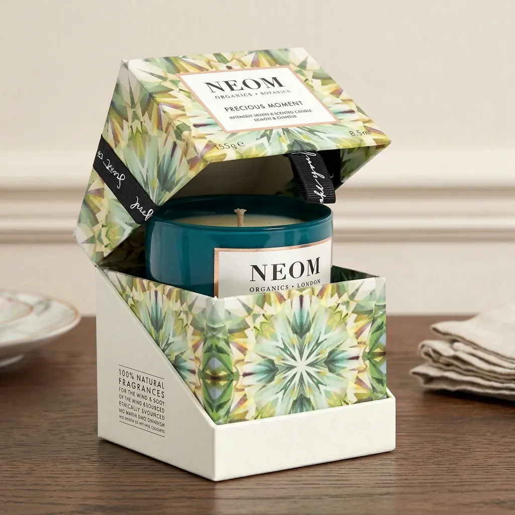 Hinged Reveal Folding Box for Candles 1