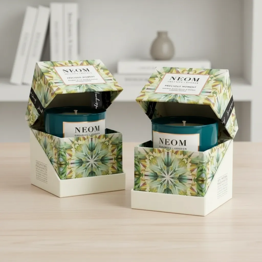 Hinged Reveal Folding Box for Candles 3