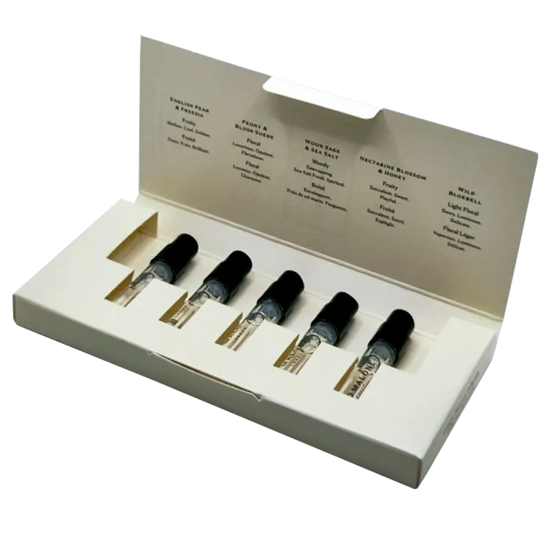 Custom Book-Style Sample Carton for Fragrances