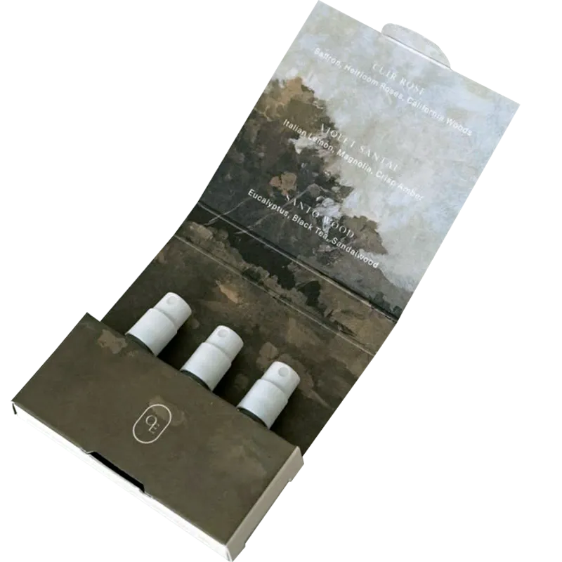 Custom Folding Box for Fragrance Sample Vials