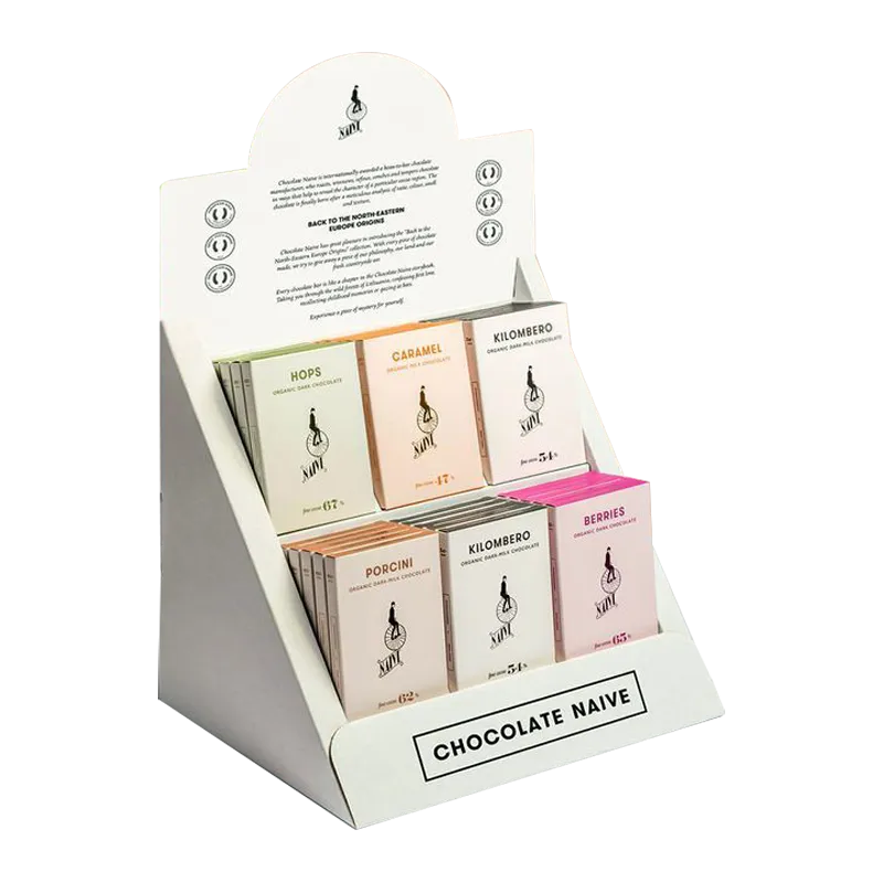 Custom Tiered Shelf Display Box for Chocolates