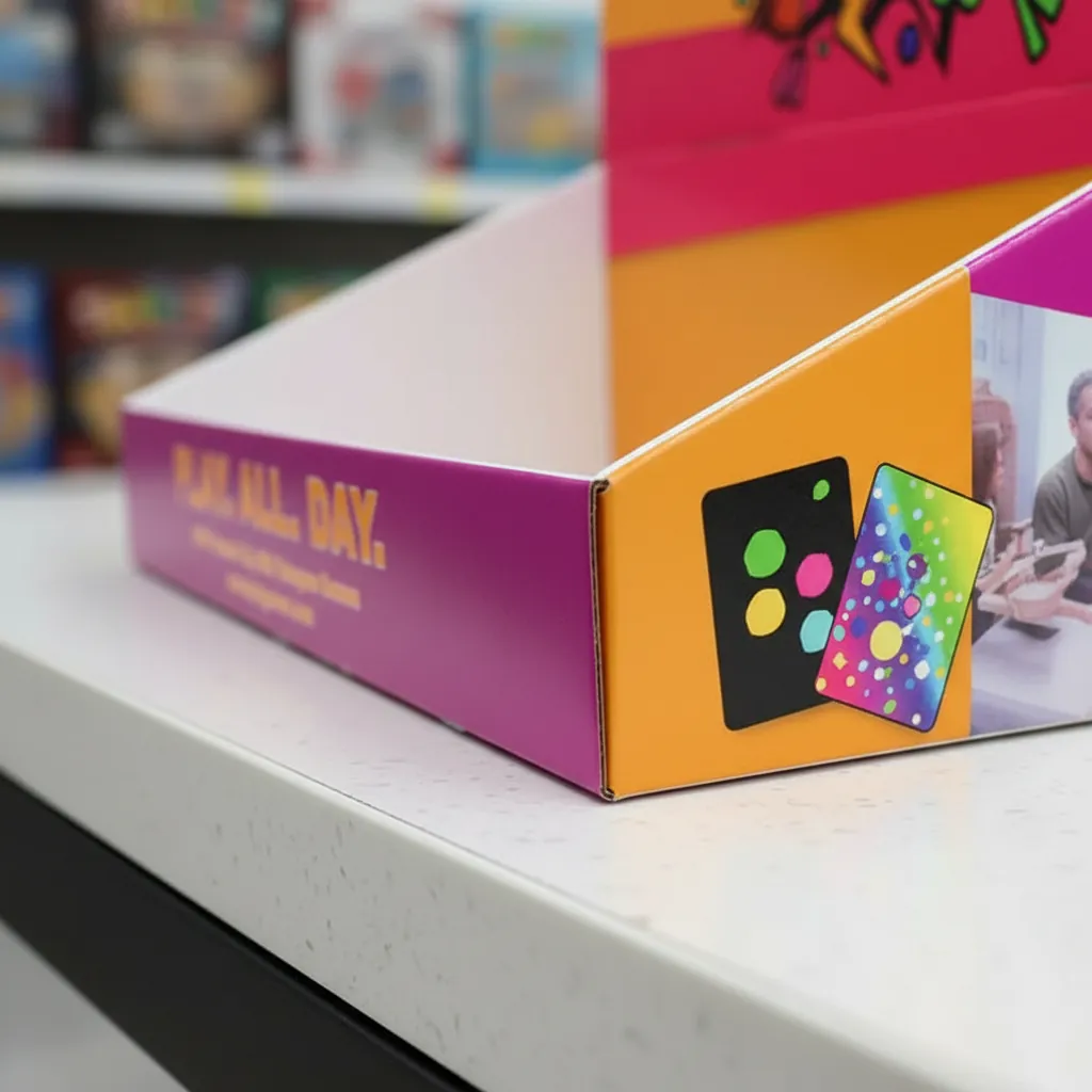 Custom Angled Counter Display Box for Games 2