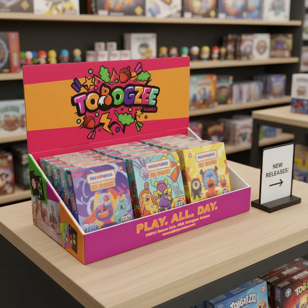 Custom Angled Counter Display Box for Games 3