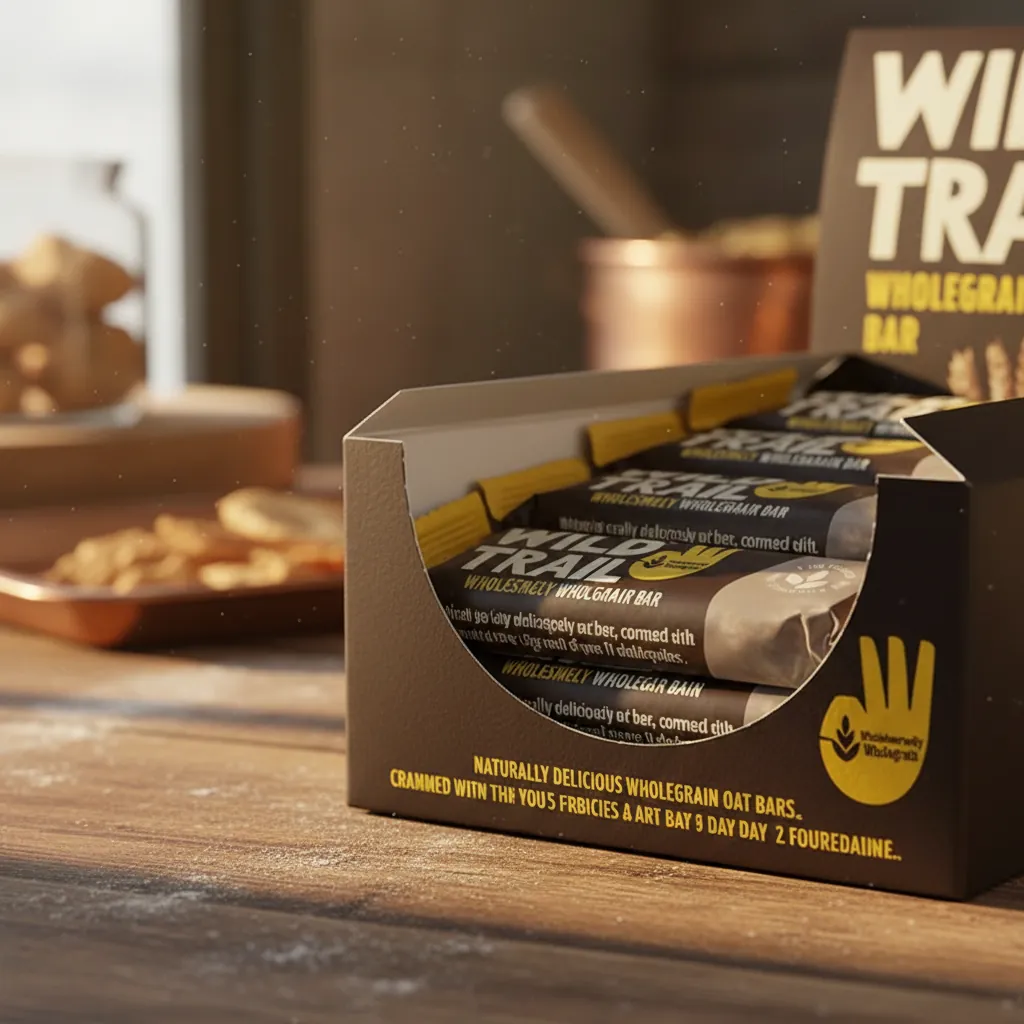 Custom Card Stock Display Box for Snack Bars 2