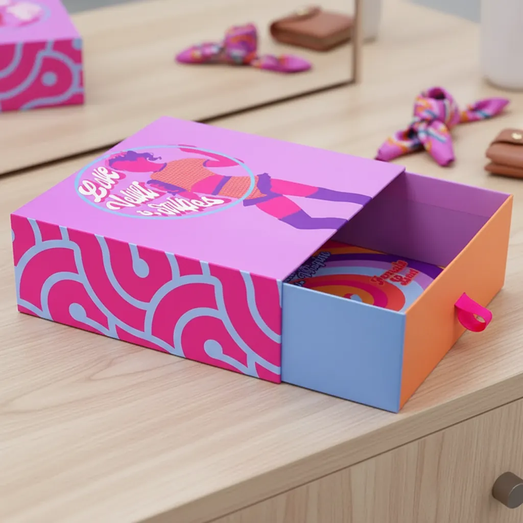 Custom Colorful Drawer Box for Apparel 1