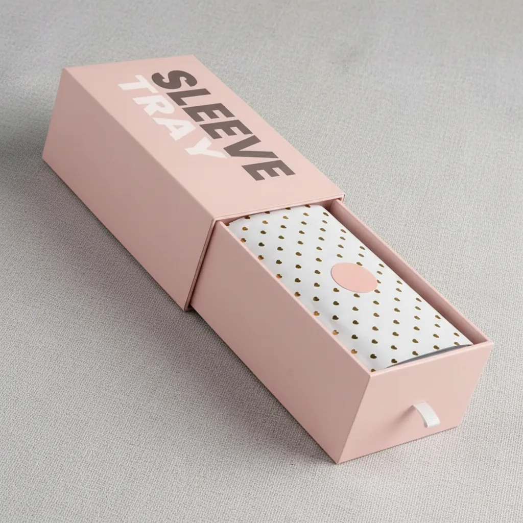 Custom Pink Drawer Box for Apparel 1