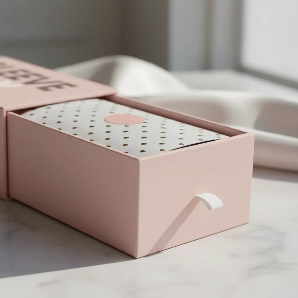 Custom Pink Drawer Box for Apparel 2