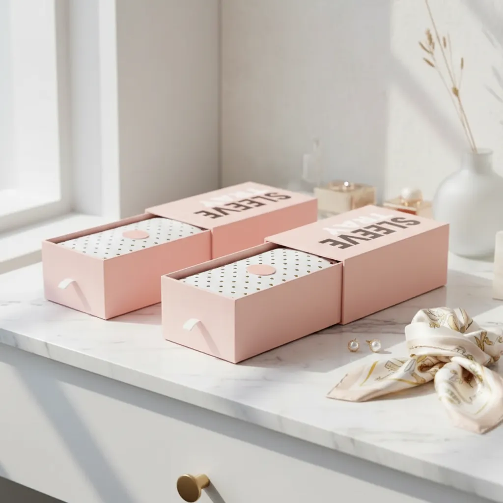 Custom Pink Drawer Box for Apparel 3