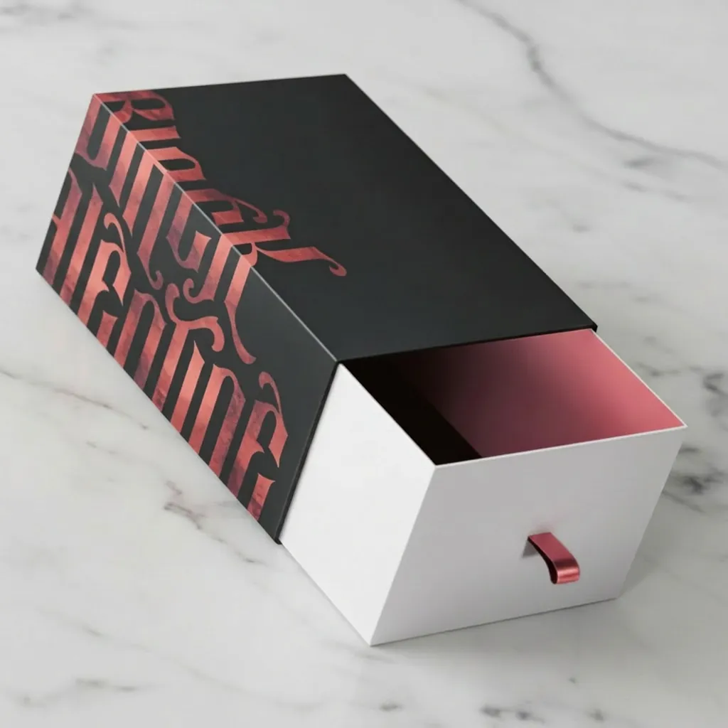 Custom Two-Tone Drawer Box for Cosmetics