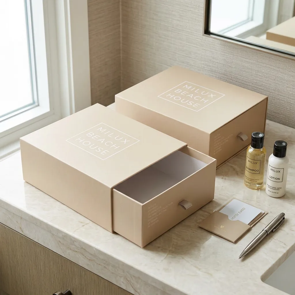 Fabric Pull Drawer Box for Hospitality 3