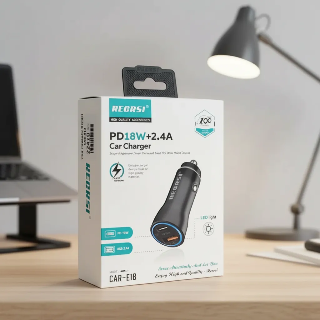 Hanging Tab Retail Box for Chargers