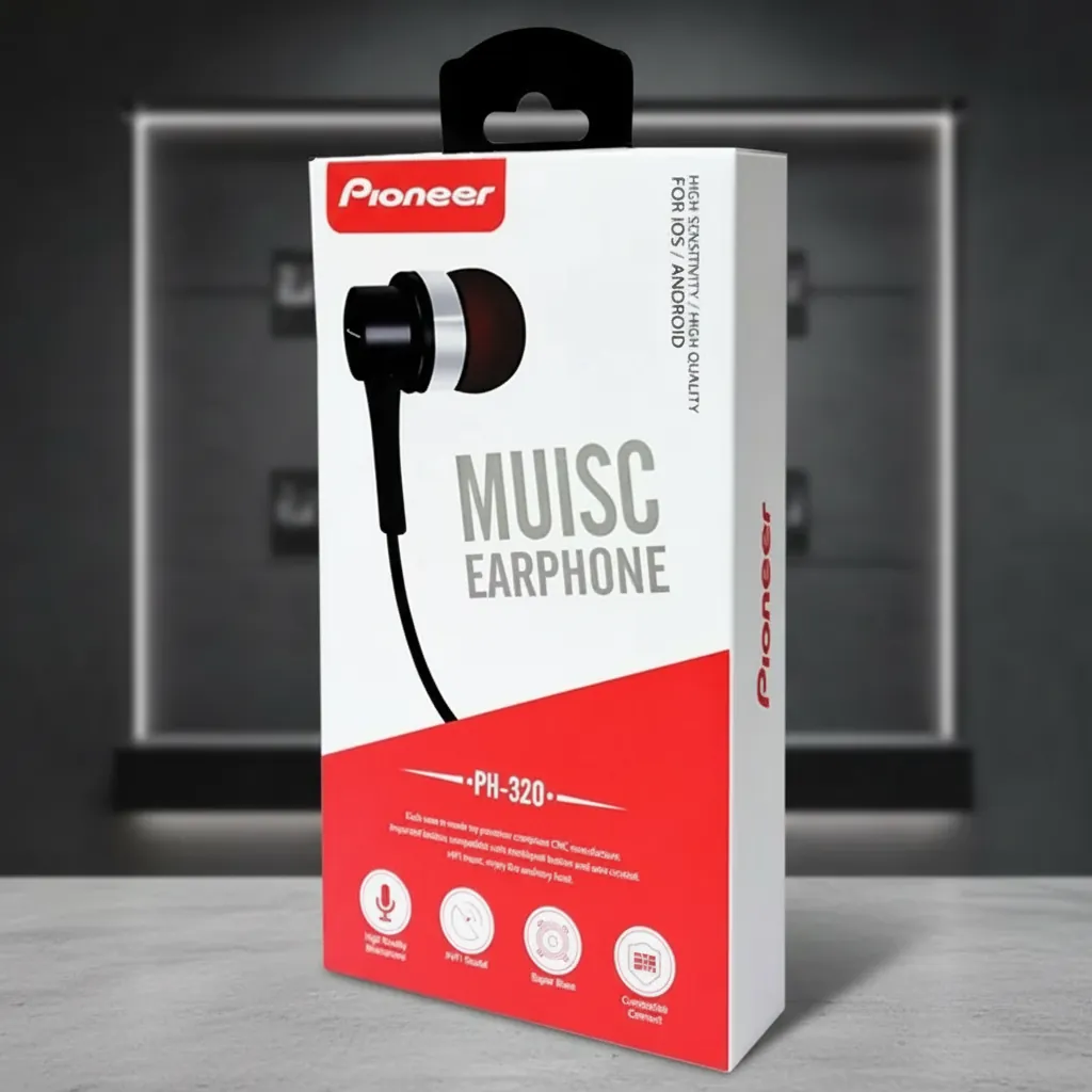 Custom Hanging Tab Carton for Earphones