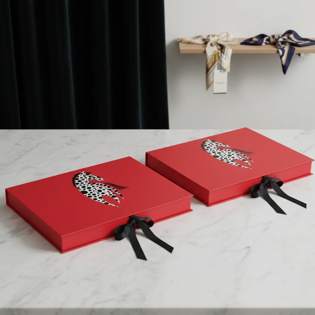 Die-Cut Ribbon Tie Box for Apparel 3
