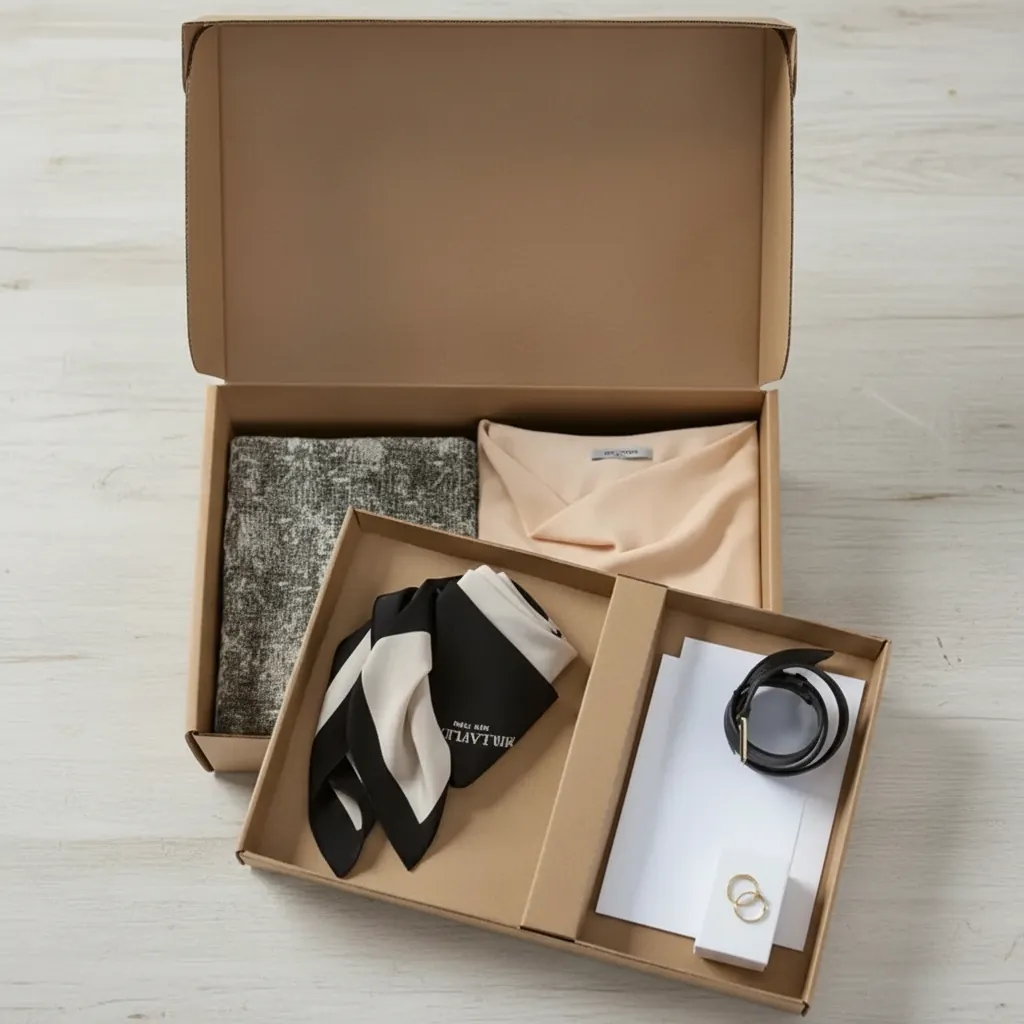 Kraft Corrugated Mailer Box for Apparel