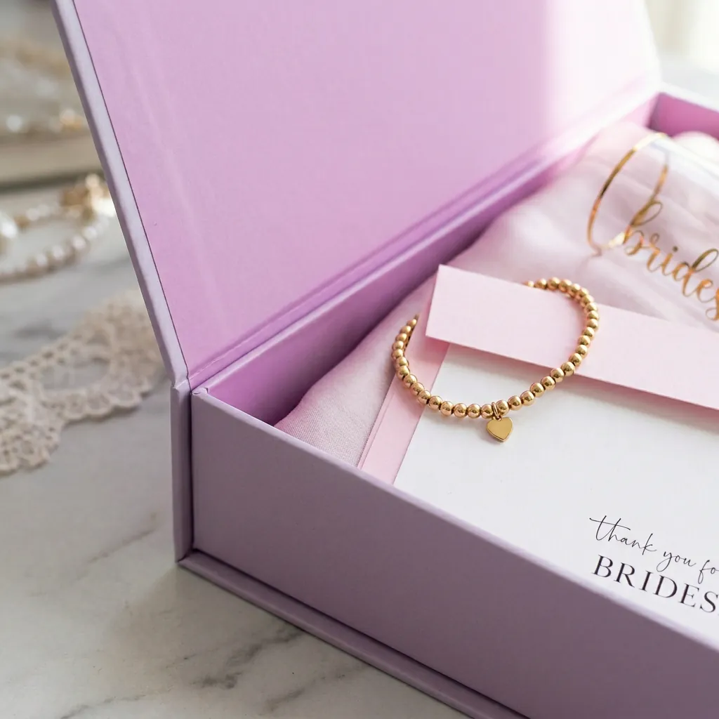 Lavender Magnetic Box for Bridesmaid Proposals 2
