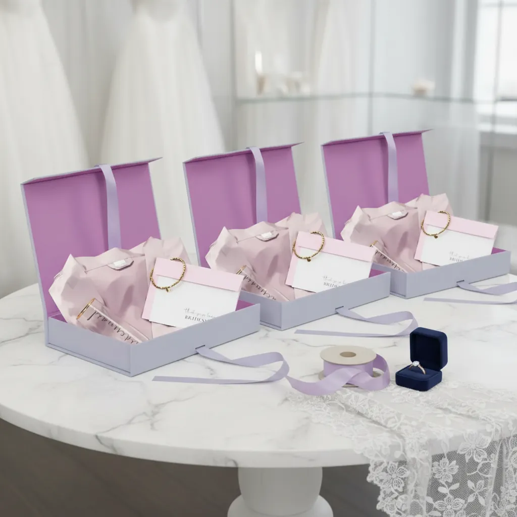 Lavender Magnetic Box for Bridesmaid Proposals 3