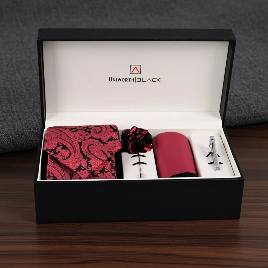 Partitioned Rigid Box for Menswear Accessories 1