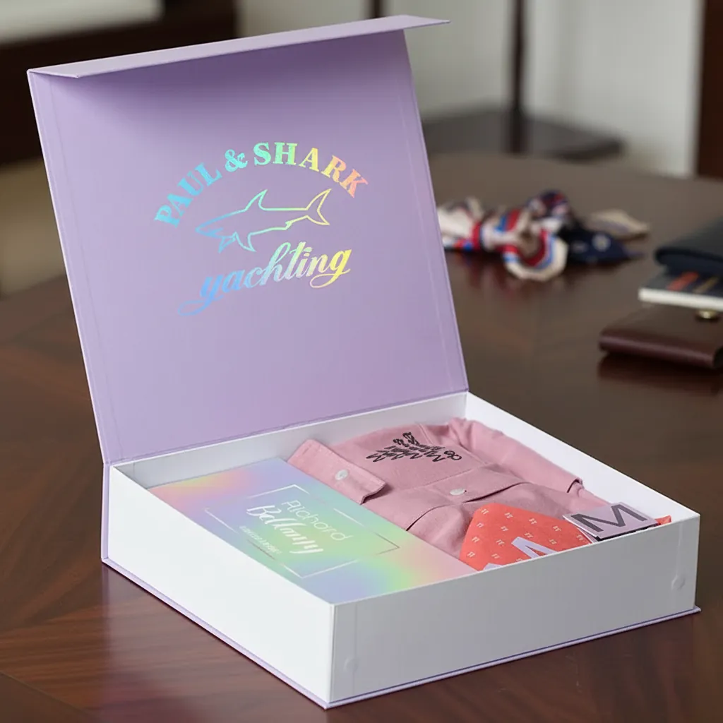 Purple Magnetic Rigid Box for Menswear 1