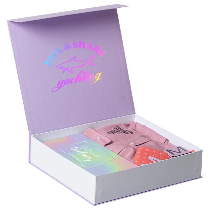 Purple Magnetic Rigid Box for Menswear
