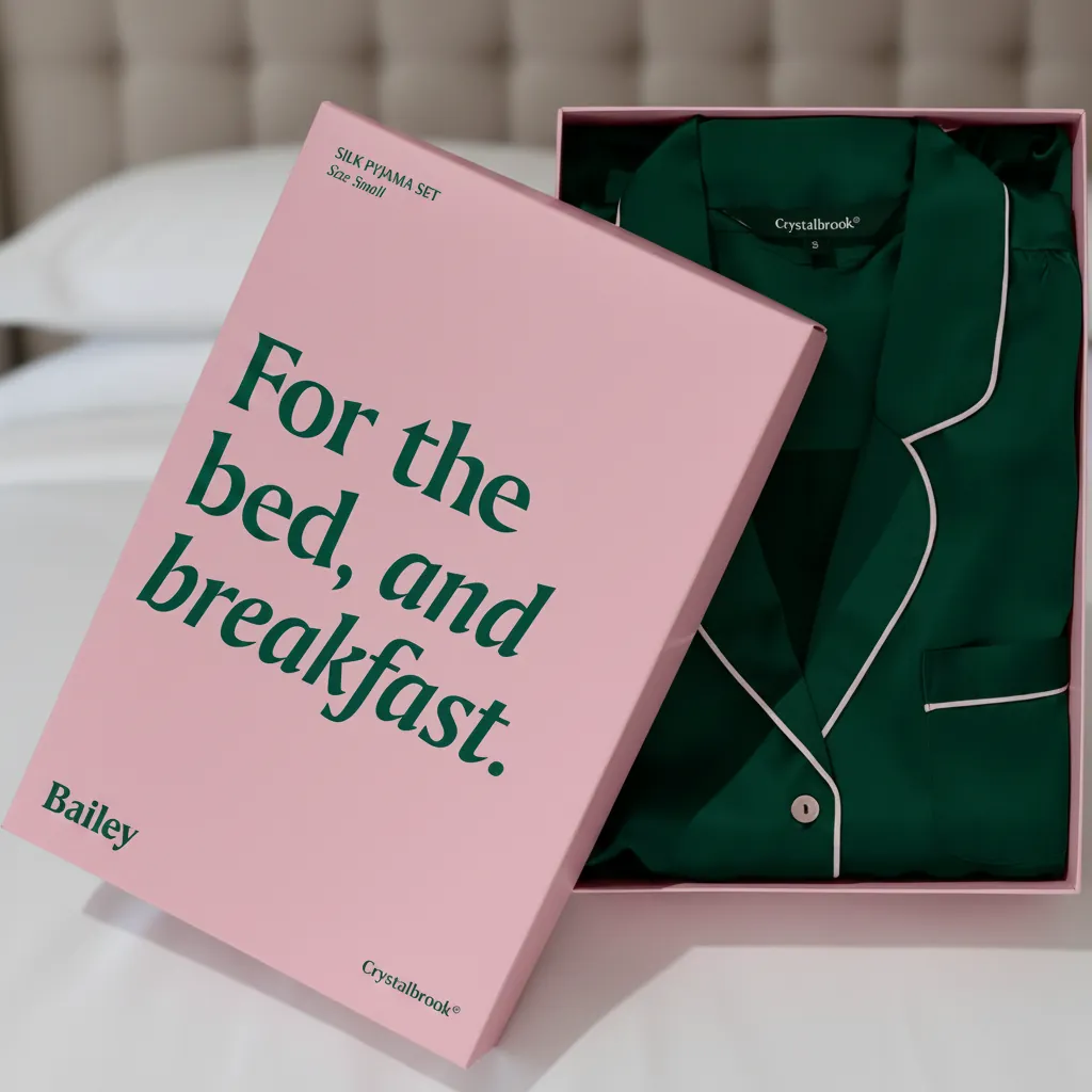 Matte Pink Presentation Box for Sleepwear 1