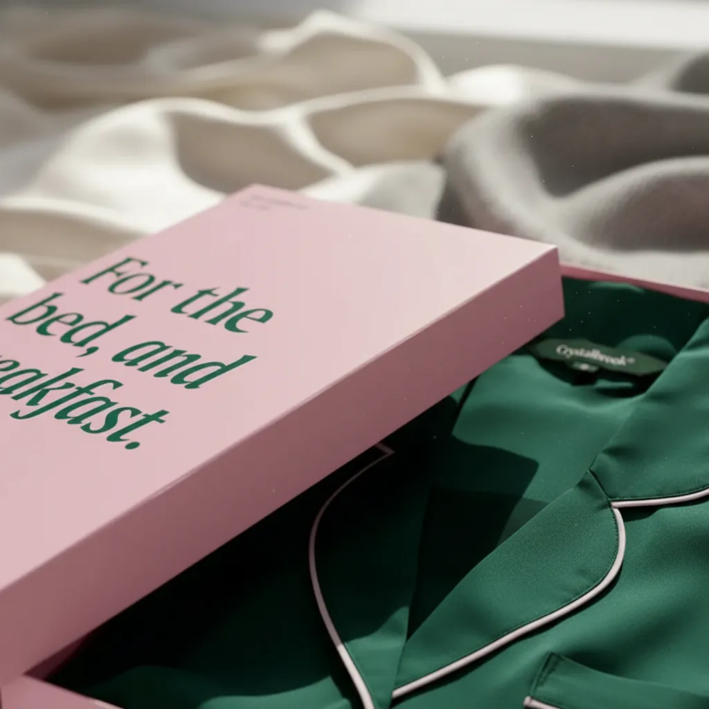Matte Pink Presentation Box for Sleepwear 2