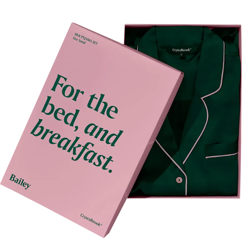 Matte Pink Presentation Box for Sleepwear