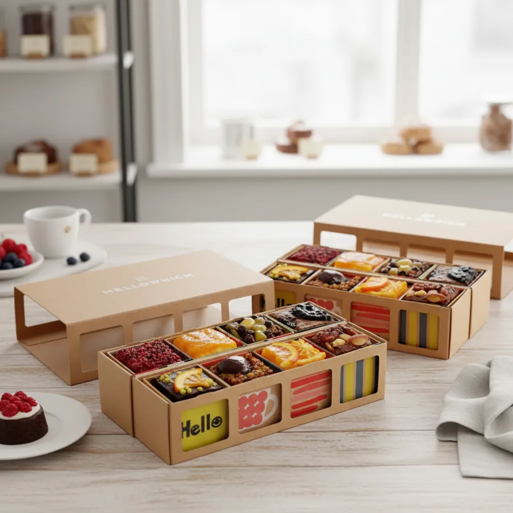 Custom Kraft Sleeve Box with Multi-Window Display 3