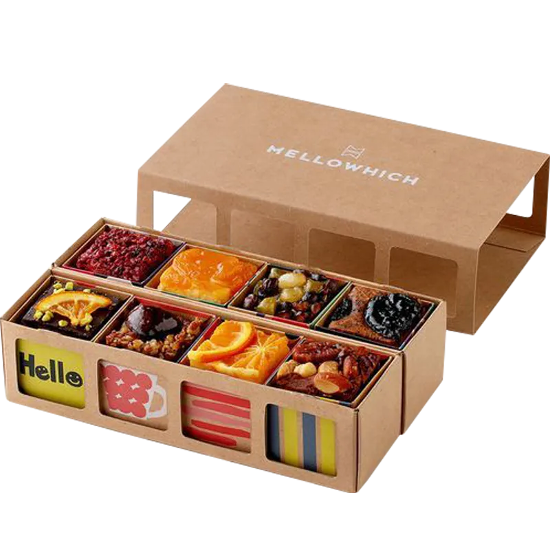 Custom Kraft Sleeve Box with Multi-Window Display