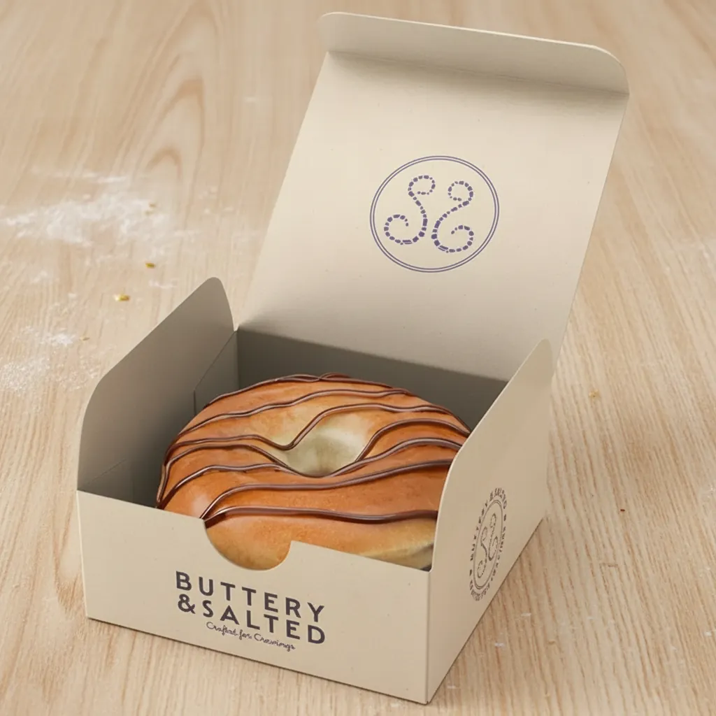 Custom Single Donut Carton for Bakeries 1