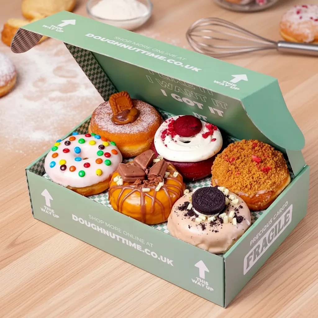 Custom Six-Pack Donut Shipping Mailer Box 1
