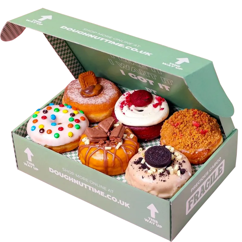 Custom Six-Pack Donut Shipping Mailer Box