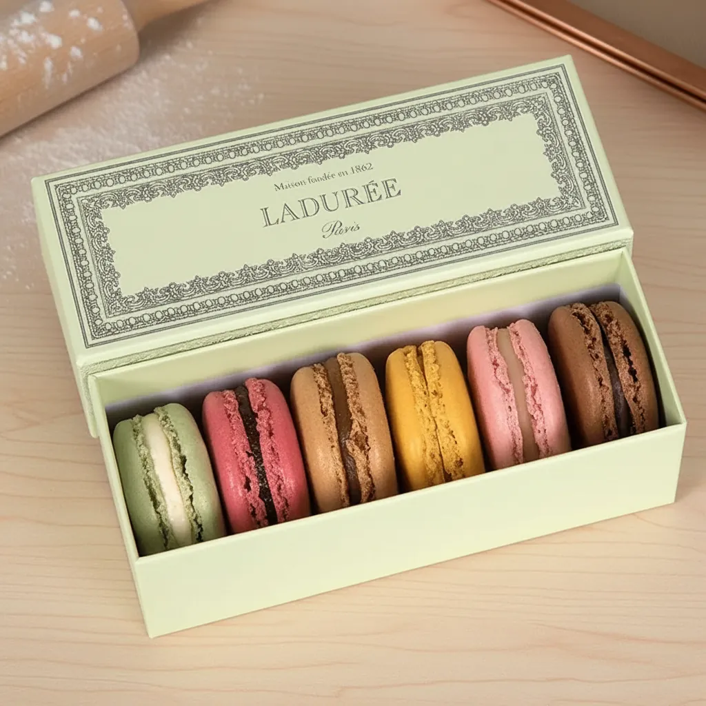 Custom Hinged Rigid Box for Macarons 1