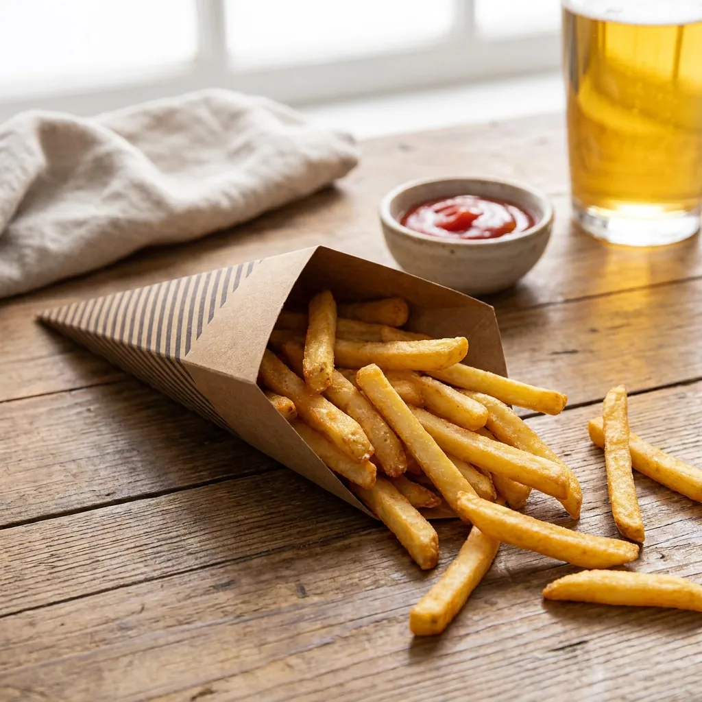 Kraft Paper Cone for On-The-Go Food 3