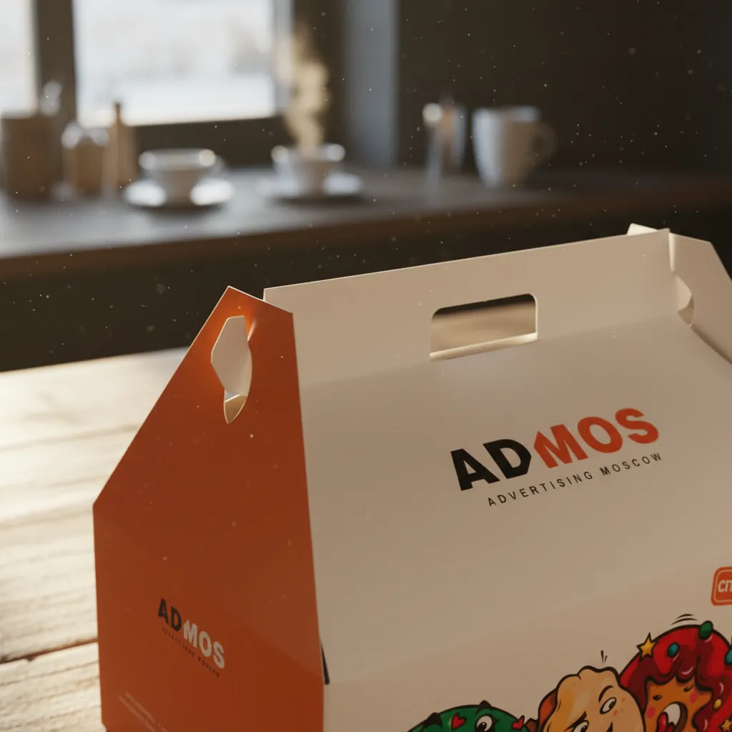 Printed Bakery Gable Box with Handle 2