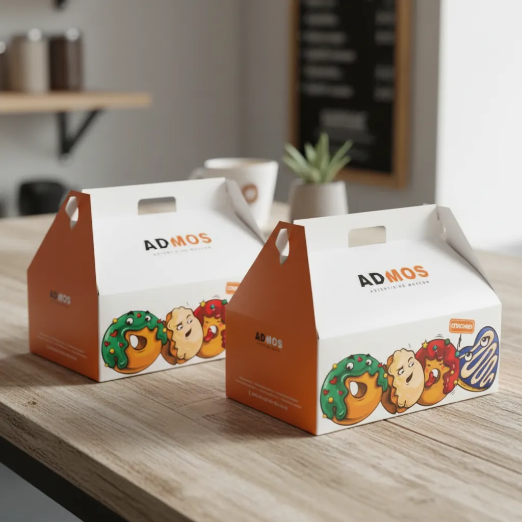 Printed Bakery Gable Box with Handle 3