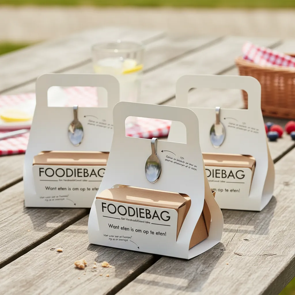 Food Carrier Gable Box with Utensil Holder 3