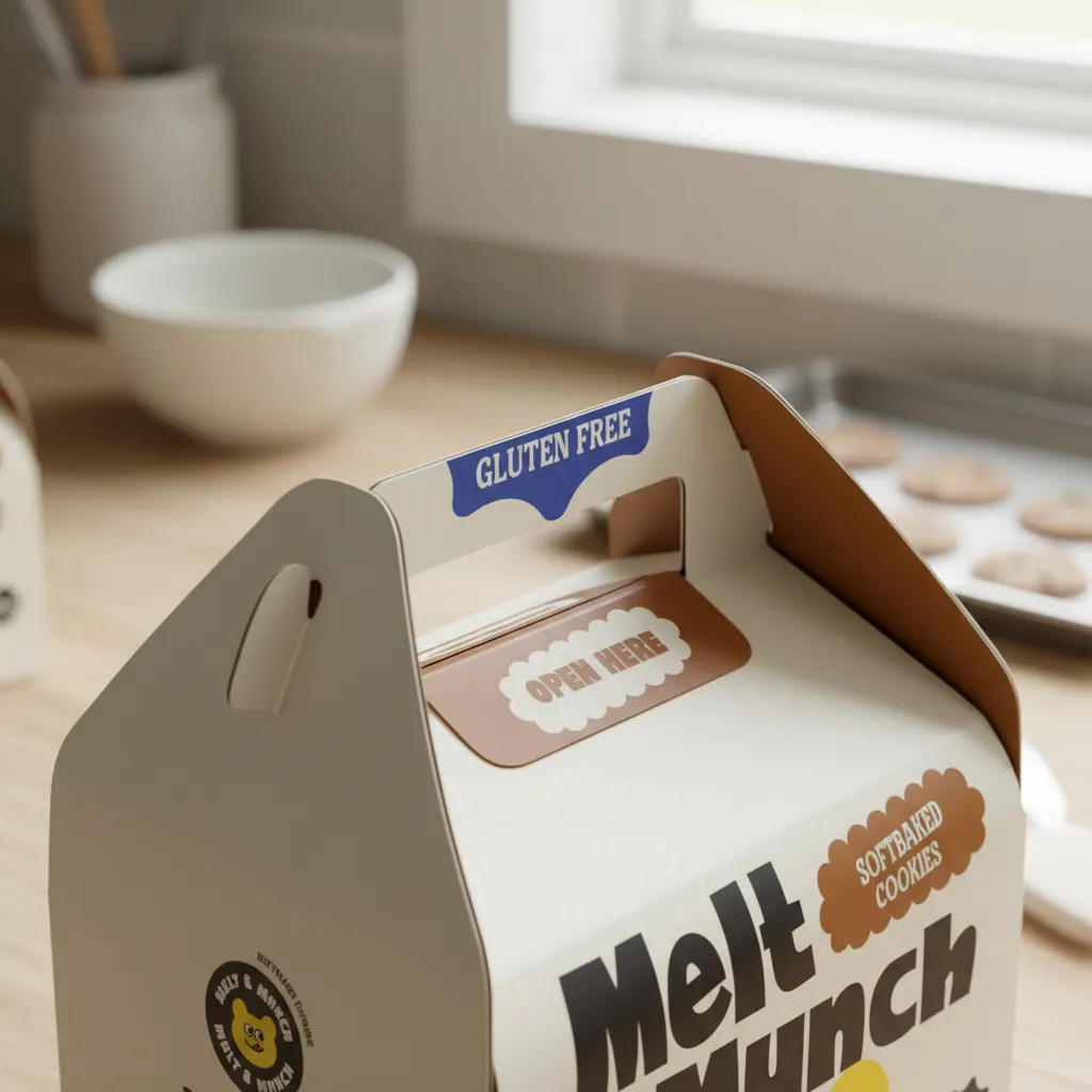 Branded Bakery Gable Box for Cookie Packaging 2