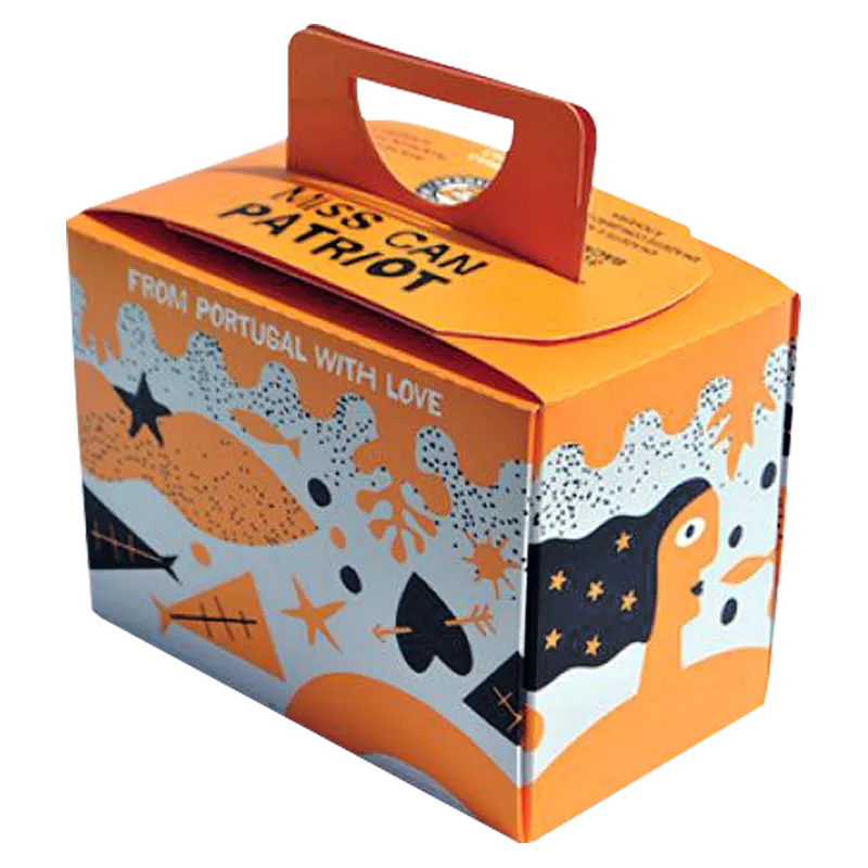 Printed Gable Box with Handle for Retail