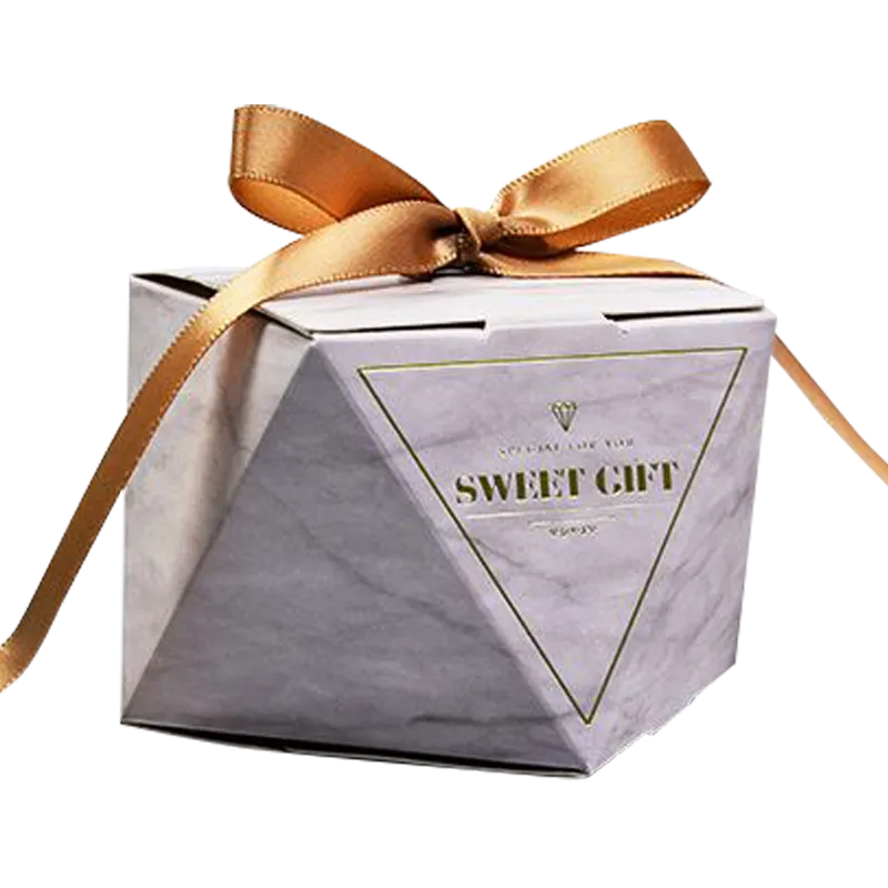 Custom Pyramid Marble Gift Box for Boutiques