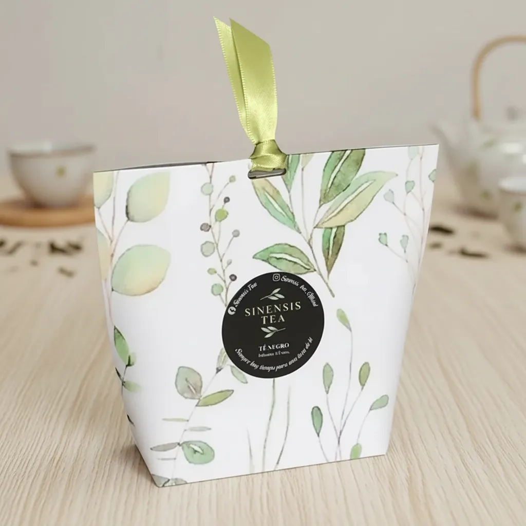 Custom Botanical Pouch Gift Box for Tea 1